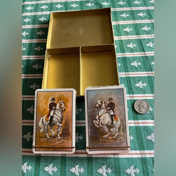 Vintage Austrian Piatnik Wien Gin Rummy Cards in Original Cellophane Packaging - Picture 3 of 7